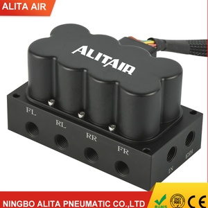 Kit de suspension pneumatique universel DC12V 200PSI, système de commande, électrovanne, collecteur, unité avec kit de commande à 9 boutons - Product Image 4
