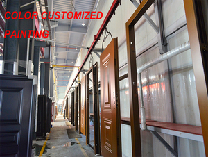 Socool porta di sicurezza in acciaio esterno uno e mezza doppia foglia Design moderno con superficie finita per applicazione esterna - Product Image 3