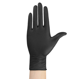Nitrile Gloves Thickened Non-Slip Food Grade Black Disposable For Kitchen Beauty Factory Use - Product Image 2