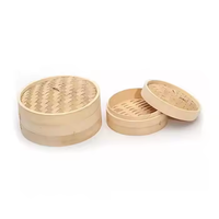 Vente chaude Naturel Panier En Bambou Alimentaire Vapeur Chinois Traditionnel Fait À La Main Bambou Boulette Vapeur