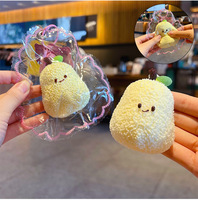 HECION 2026 Jouet Squishy en Silicone Canard Poire, Jouet Anti-Stress Réaliste en Forme de Fruit, Jouet Sensoriel à Presser pour Étudiants et Enfants