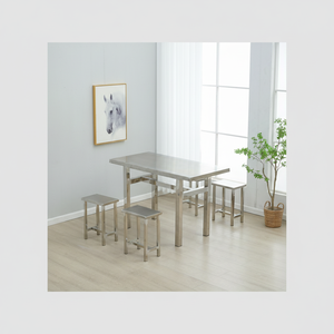 Nouveau en 2024 Table d'extérieur à manger robuste en acier inoxydable SS - Product Image 1