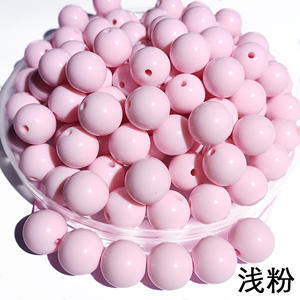 Toptan 500g/torba 6 8 10 12 14 16 20mm Toplu Yuvarlak Kalın Sakız Boncukları 20mm Akrilik Boncuklar 8mm Kalem Süsleme ve Takı Yapımı İçin - Product Image 4