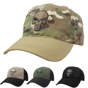 Chapeau de Camouflage tactique extérieur imprimé en forme de crâne de haute qualité casquettes de Baseball Logo de broderie personnalisé - Product Image 2