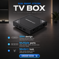 XS97 ATV GEN2 Quad Core ARM Cortex A53 Allwinner H618 4K Boîtier multimédia numérique personnalisable Android 12 WiFi 2GB+16GB