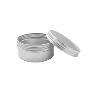 Envase de bálsamo labial de crema de Metal de aluminio plateado vacío 5G-200g cera para el cabello olla vela tarro lata para aceites esenciales - Product Image 1