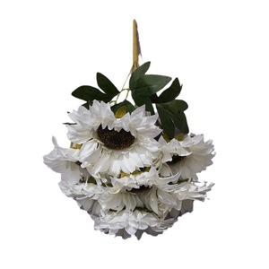 Bouquet de tournesols artificiels Yixuan, 7 têtes, fleurs en soie, décoration de mariage, décoration de la maison - Product Image 5