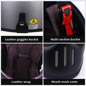 AD Factory personalizado nuevo tamaño XL cara completa Retro fibra de vidrio cascos de motocicleta protección de seguridad para carreras de carretera - Product Image 5
