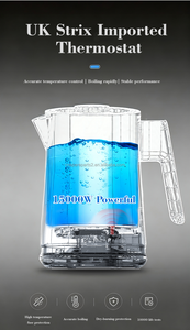 YUEKON macchina per tè caldaia acqua doppio strato in acciaio inox 1.5L elettrico <span class=keywords><strong>russo</strong></span> <span class=keywords><strong>Samovar</strong></span> con Strix temperatura di controllo - Product Image 3