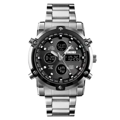 New Arrival Skmei 1389 Stopwatch Man Watches Sports Digital Waterproof Wristwatches Luxury 3Time Men Watch