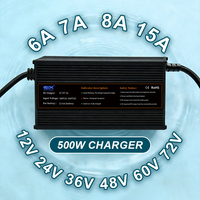 Chargeur rapide pour batterie au plomb-acide 100 Ah, AC180V-240V 500W DC 24V 15A, pour chariot élévateur électrique, transpalette, véhicule AGV de patrouille et de nettoyage