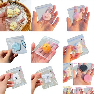 Sensory Stress Relief Squeeze Toy Set Little Nose Chick Cat Paw Apple Star TPR Backpack Charm Fidget Custom - Product Image 2