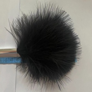 Private Label Small Quantity Accepted Fingerprint Powder Use Black or White Color Marabou Feather <strong>Dusting</strong> <strong>Brush</strong> - Product Image 4