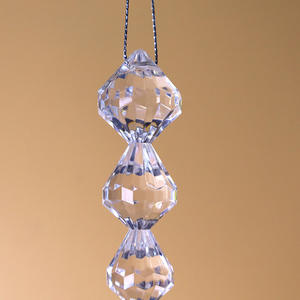 קישוטי חג המולד קישוטי שלג פתית שקופה פרונגים יהלומים גלידות תליה קישוטים תלויים - Product Image 4