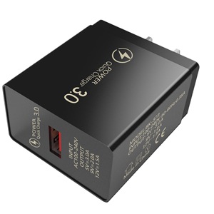 Chargeur mural USB pour téléphone portable, charge rapide 18W QC3.0, chargeur <span class=keywords><strong>de</strong></span> voyage 18W pour <span class=keywords><strong>Apple</strong></span> Samsung, nouveauté Offre Spéciale - Product Image 2