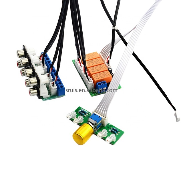 Relay 4-way Audio Input Signal Selector Switching RCA Audio Input Selection Board of Rotary Switching for Amplifiers