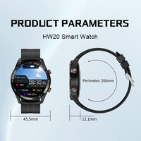 Nouvelle Montre Connectée Hw20 ECG 2026 pour Hommes : Suivi Intelligent de la Santé, Pression Artérielle, Fitness, Sport, Étanche