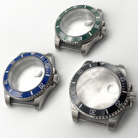 Boîtier de montre en acier inoxydable 40 mm, ensemble de bague de plongée 300 m, accessoires pour mouvements NH35 NH36