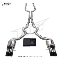Système d'échappement sport à soupapes avec contrôle sonore X-Pipe en acier inoxydable BSK pour BMW M5/M6 F06/F12/F13 4.4T 2012-2016