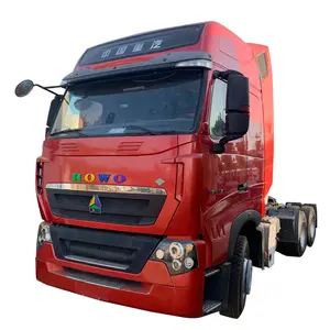 中国重汽豪沃T7拖车拖拉机2018年二手重型CNG卡车头6x4 420HP马力430拖拉机卡车