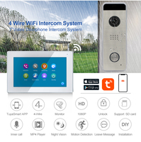 Bcomtech Timbre de video inteligente Tuya Wifi 720p Visión nocturna 1080p Pequeño timbre de puerta de video inteligente con logotipo personalizable