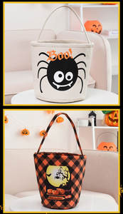 Cesta de Halloween para Niños, Cesta de Halloween de Gran Capacidad, Bolsa para Dulces - Product Image 4