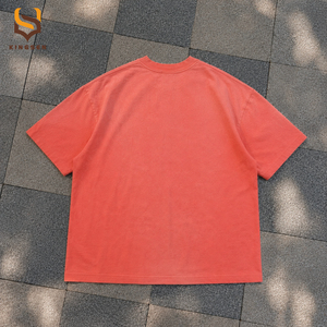 เสื้อยืดคอตตอน 100% ทรงโอเวอร์ไซส์ แบบวินเทจ ล้างสีด้วยกรดพิเศษ เนื้อผ้าหนา สำหรับผู้ชาย - Product Image 2