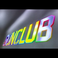 Panneau frontal lumineux 3D personnalisé pour club Lettre de canal extérieure Lettres de chapiteau électronique RVB contrôlées par LED