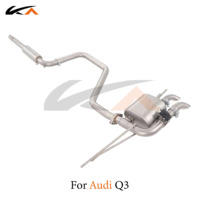 Système d'échappement KA Tuning pour Audi Q3 1.4T en acier inoxydable Catback avec silencieux et soupape