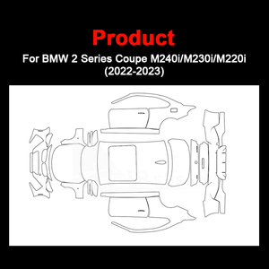 <span class=keywords><strong>Film</strong></span> de protection prédé<span class=keywords><strong>coupé</strong></span> pour BMW Série 2 <span class=keywords><strong>Coupé</strong></span> M240i 2022 2023 TPU pleine voiture peinture personnalisée <span class=keywords><strong>film</strong></span> anti-rayures transparent - Product Image 3