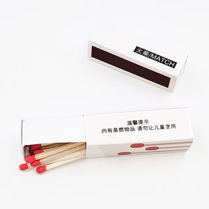 La sicurezza personalizzabile della scatola di fiammiferi in legno è dotata di un Design durevole ecologico bianco/nero/rosso colori per la casa - Product Image 4