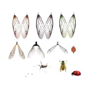 Pre Cut Realistic Insect Wing Stonefly Mayfly Ladybug Wasp Cicada Bottle fly For Trout Fishing Lure Fly Tying Material