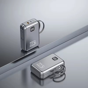 Nouvelle banque d'alimentation super rapide en gros, <span class=keywords><strong>20</strong></span> <span class=keywords><strong>000</strong></span> <span class=keywords><strong>mAh</strong></span>, banque d'alimentation murale, un pour trois, avec câbles intégrés - Product Image 3