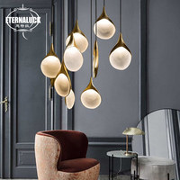 Style Minimaliste Salon Chambre Restaurant Intérieur Suspension Lampe Pendentif Led Lustre