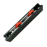 Rouleau à rainure en nylon rouge anti-usure, poulie de fenêtre coulissante pour boîtier de porte coulissante en aluminium
