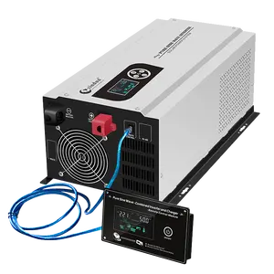 1000w Dc Ac Inverter di potenza a onda sinusoidale pura 24v 2500w 2000w schema elettrico prezzo Inverter di potenza con Controller del caricatore solare