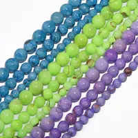 Perles en chalcédoine persane naturelle en vrac, bleu vert violet, 4-12 mm, pour la fabrication de bijoux et les accessoires de bracelets DIY