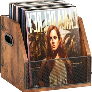 Wooden Vinyl <b>Record</b> Rack Desktop Storage Organizer For Albums And Books Single Layer Display <b>Stand</b> - Product Image 5