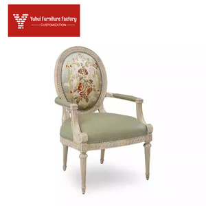 Divano in Legno Massello Stile Versailles, Colore Chiaro, Set Divano a Quattro Posti <span class=keywords><strong>per</strong></span> <span class=keywords><strong>Soggiorno</strong></span>, Divano Reclinabile in Stile Europeo, Arredamento <span class=keywords><strong>per</strong></span> Villa - Product Image 4