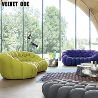 Canapé bulle compressé orange pour salon, canapé modulaire sectionnel pour mobilier de maison moderne