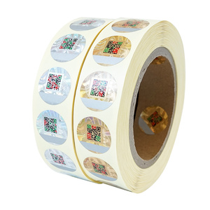 1000 Chiếc Thẻ Bảo Mật 25X25Mm Nhãn Xác Thực Chống Trầy Xước Chống Giả 3D Nhãn Dán Mã Qr Chống Giả - Product Image 6