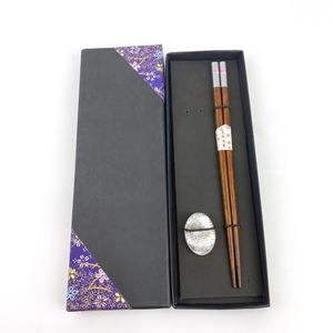 <span class=keywords><strong>Palillos</strong></span> de madera con reposabrazos de cerámica, Material ecológico de estilo chino, juego de vajilla de origen Natural, regalo, 1 par - Product Image 1