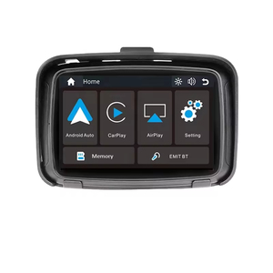 5 pouces écran tactile tableau de bord moto GPS <span class=keywords><strong>Navigation</strong></span> IPX7 étanche sans fil Carplay <span class=keywords><strong>Android</strong></span> Auto Radio - Product Image 1