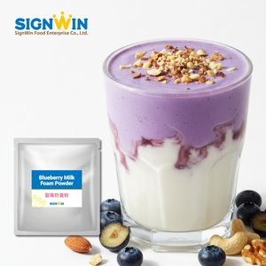 ผงนมโฟมบลูเบอร์รี่ OEM/ODM พร้อมชง ใช้งานง่าย ออกแบบมาเพื่อสร้างรสชาติที่นุ่มนวลสำหรับร้านเครื่องดื่ม - Product Image 1