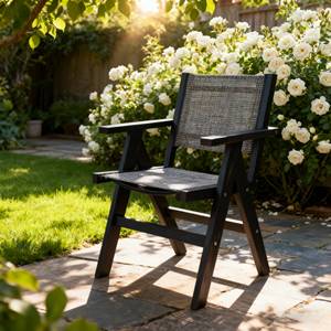 Hips Dining Chair Enhances Patio <b>Table</b> Togethers Ideal For Weekend Barbecues Meals - Product Image 1