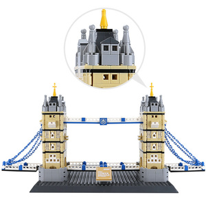 2020 के विश्व प्रसिद्ध टावर ब्रिज मॉडल प्लास्टिक <span class=keywords><strong>Wange</strong></span> 4219 बिल्डिंग ब्लॉक्स खिलौने बच्चों के लिए - Product Image 3
