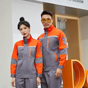 Unisex quần áo yếm màu xanh quần và áo khoác làm việc Coverall đồng phục Quần áo bảo hộ lao động cho xây dựng - Product Image 2
