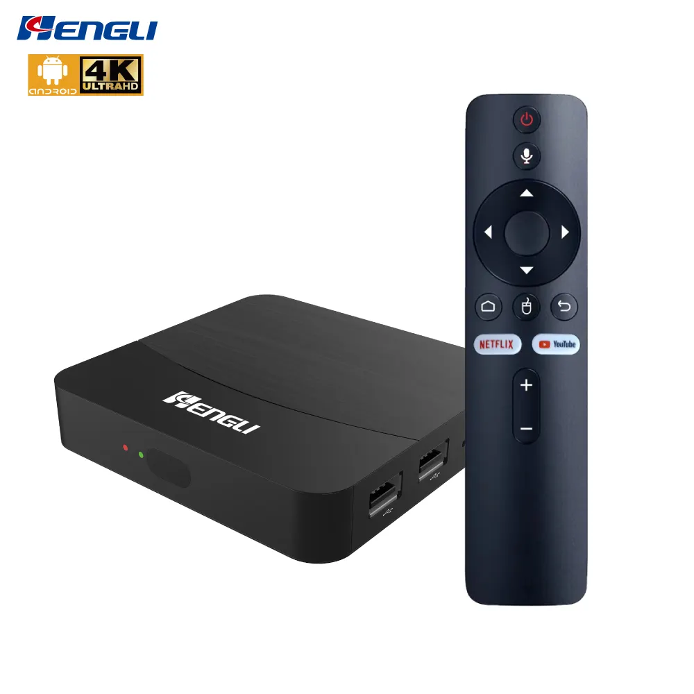 HENGLI Custom 4k Hd decodifica Set Top Box convertitore tv digitale internet ott 4k smart android tv box