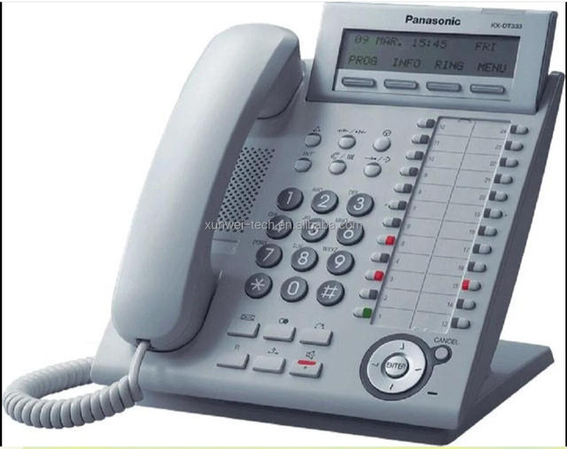 Refurbished used PBX telephone digital display phone white DT333