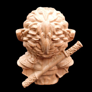 Figura de Madera de Melocotón de Sun Wukong, Rey Mono, Decoración Mitológica para Coche, Artículo de Mano, Juguete Unisex, Estatua - Product Image 4